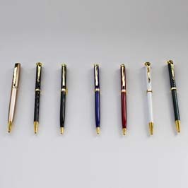 Custom Printed Pens Golden Clips Tip